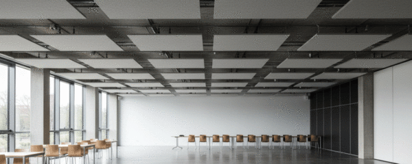 Paneaux acoustiques salle polyvalente